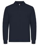 Afbeeldingen van Clique polo Manhattan lange mouw marine 5XL