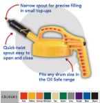 Afbeeldingen van Oilsafe deksel met mini tuit  grijs