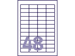 Afbeeldingen van Avery etiket, 45.7 x 21.2 mm, verpakking 960 stuks, l4778-20, polyester