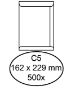 Afbeeldingen van Envelop Quantore akte C5 162x229mm wit 500 stuks