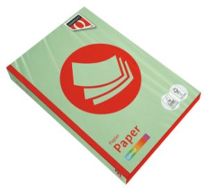Afbeeldingen van Kopieerpapier Quantore Colour A4 80gr appelgroen 500 vel