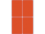 Afbeeldingen van Herma etiket, 52 x 82 mm, verpakking 128 stuks, 2492, rood