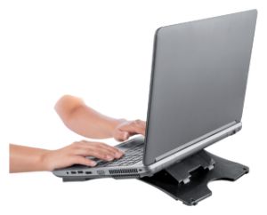 Afbeeldingen van Laptopstandaard Quantore verstelbaar antraciet