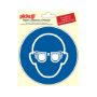 Afbeeldingen van Sticker oogbescherming dragen  15cm