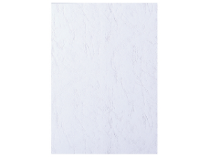 Afbeeldingen van GBC voorblad, a4, 250 gram, verpakking 100 vel, ce040070, lederlook, karton, wit