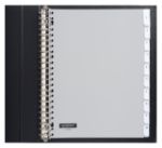 Afbeeldingen van Tabbladen Quantore 23-gaats 10-delig met venster grijs PP