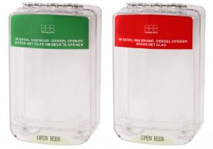 Afbeeldingen van Maasland Groep Beschermkap voor handmelders met alarm rood-groen