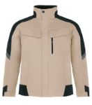 Afbeeldingen van Fhb werkjack lars beige/zwart 2XL