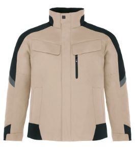Afbeeldingen van Fhb werkjack lars beige/zwart XL