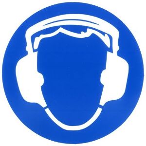 Afbeeldingen van Sticker oorbescherming dragen 15cm