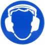 Afbeeldingen van Sticker oorbescherming dragen 15cm