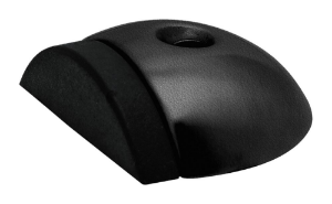 Afbeeldingen van Oxloc Deurstopper voor vloermontage rvs mat zwart 56 x 16 mm