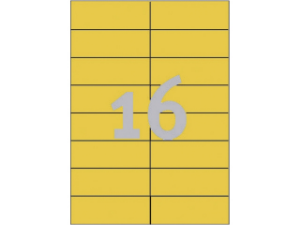 Afbeeldingen van Zweckform etiket, 105 x 37 mm, verpakking 1600 stuks, 3455, geel