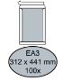 Afbeeldingen van Envelop Quantore bordrug EA3 312x441mm zelfklevend wit 100 stuks