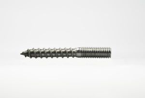 Afbeeldingen van Stokeind met buiten zeskant RVS A2 M8x90