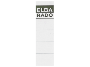 Afbeeldingen van Elba rugetiket rado plast 159x44mm insteekkaart wit, 100420960 