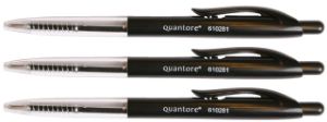 Afbeeldingen van Balpen Quantore drukknop zwart medium