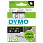Afbeeldingen van Labeltape Dymo LabelManager D1 polyester 12mm zwart op transparant S0720500