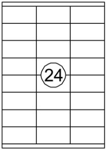 Afbeeldingen van Etiket Quantore 70x35mm 2400stuks