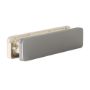 Afbeeldingen van Homebox isolerende brievenbus, buitenklep aluminium, binnenklep RAL9001 (créme wit)