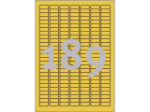 Afbeeldingen van Zweckform etiket, 25.4 x 10 mm, verpakking 3780 stuks, l6037-20, geel