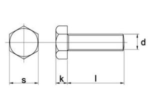 Afbeeldingen van Tapbout, m6, 50 mm, din933, rvs a2