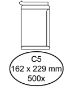 Afbeeldingen van Envelop Quantore akte C5 162x229mm zelfklevend wit 500 stuks