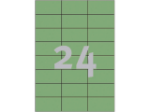 Afbeeldingen van Zweckform etiket, 70 x 37 mm, verpakking 2400 stuks, 3450, groen