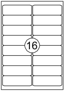 Afbeeldingen van Etiket Quantore 99.1x33.9mm 1600 stuks