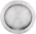 Afbeeldingen van Oxloc Schuifdeurkom, 50 mm, rond, rvs mat geborsteld