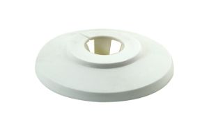 Afbeeldingen van Pijprozet, 18-22 mm, pvc, wit