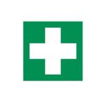 Afbeeldingen van Sticker groen wit"eerste hulp"