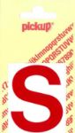 Afbeeldingen van Pickup letter s 60mm rood