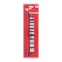 Afbeeldingen van MILWAUKEE® Doppenset 3/8” FOUR FLAT™ SAE maten (10-delig)