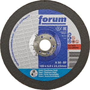 Afbeeldingen van Forum Afbraamschijf staal/INOX 180x6mm T42