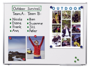 Afbeeldingen van whiteboard lega prem+ trendline 60x90cm email