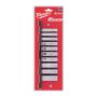 Afbeeldingen van MILWAUKEE® Doppenset 3/8” FOUR FLAT™ lang (10-delig)