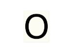 Afbeeldingen van Pickup letter o zwart , 80 mm