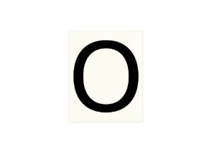 Afbeeldingen van Pickup letter o zwart , 80 mm