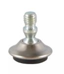 Afbeeldingen van Stelvoet PE met Vernikkeld Kap Ø30mm M8X10 - Kogelgewricht