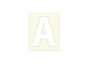 Afbeeldingen van Pickup letter a wit , 40 mm