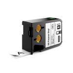 Afbeeldingen van Dymo industriele tape xtl 24mm, 7.5 meter,zwart op wit.
