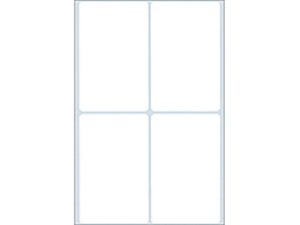 Afbeeldingen van Herma etiket, 52 x 82 mm, verpakking 128 stuks, 2490, wit