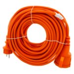 Afbeeldingen van Q-Link tuinverlengsnoer zonder randaarde - 3500W - spatwaterdicht (IP44) - 2 x 1.5 mm², 20 m - oranje
