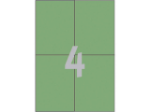 Afbeeldingen van Zweckform etiket, 105 x 148 mm, verpakking 400 stuks, 3458, groen