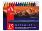 Afbeeldingen van Caran d'ache waskrijt neocolor i, verpakking 15 stuks, 7000315, assortiment