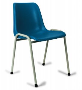 Afbeeldingen van Kuipstoel kunststof blauw