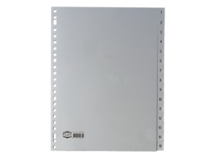 Afbeeldingen van Kangaro tabblad 23gaats grijs a4 a4 1-15, g415cm 