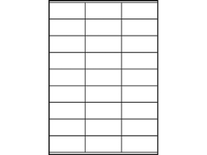 Afbeeldingen van Zweckform etiket, 70 x 32 mm, verpakking 2700 stuks, 3479, wit