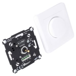 Afbeeldingen van Q-Link dimmer LED - RC - druk-wissel - 1-150W - afdek element - polarwit